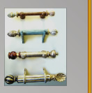 Custom finished poles and finials