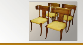 Klismos chairs
